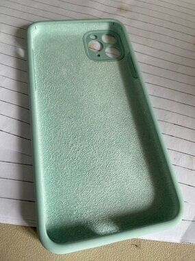 Sage Green Silicone Microfiber Lined Case
